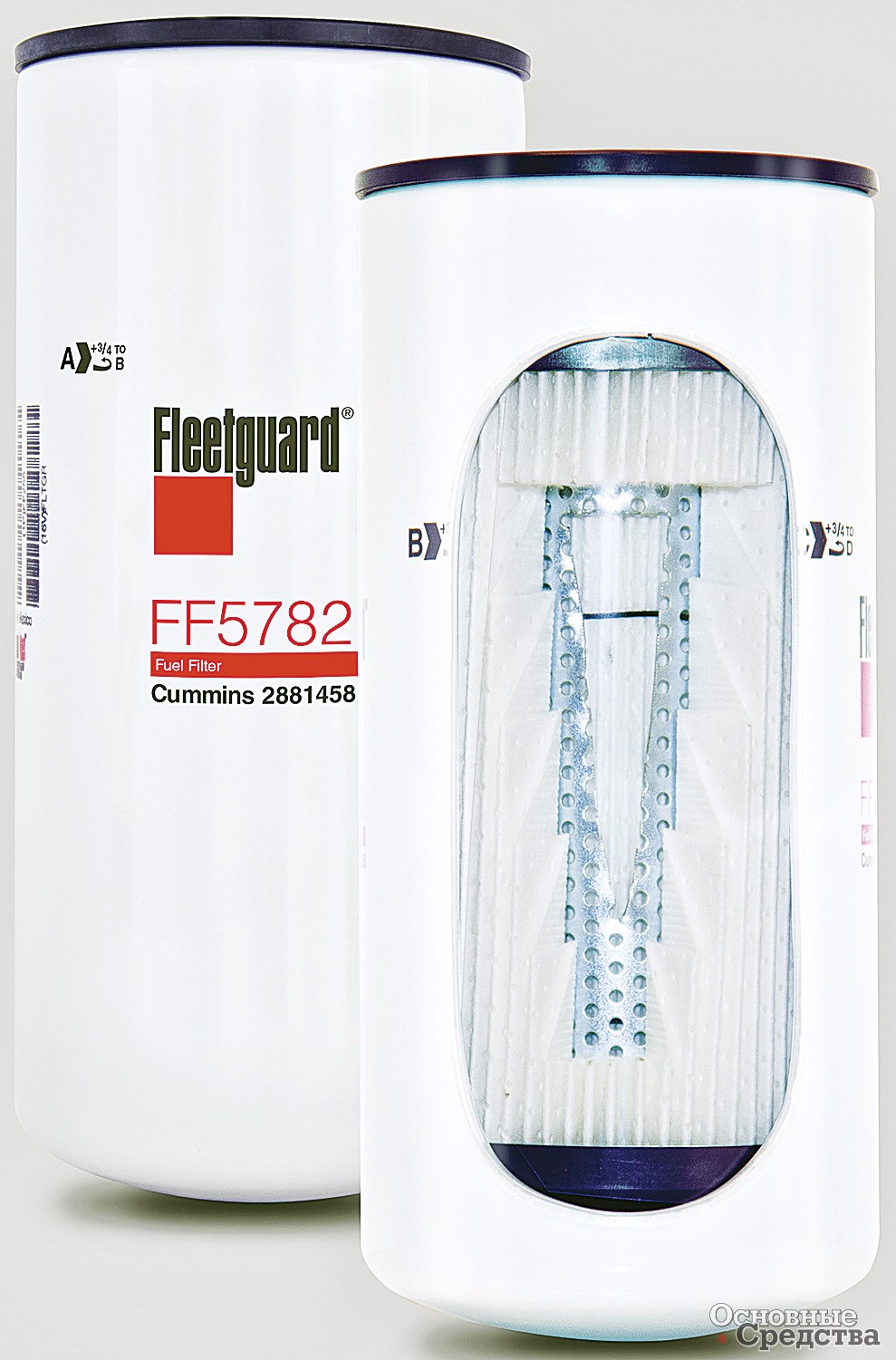 Топливный фильтр Fleetguard FF5785 c фильтрующим материалом NanoNet производства компании Cummins Filtration