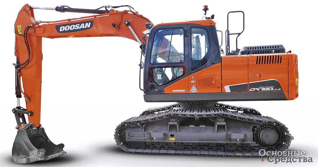 Doosan DX180 с увеличенным дорожным просветом