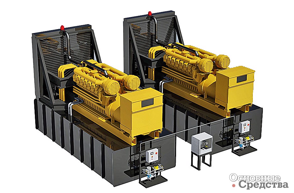 Генераторные установки с топливными баками под рамой