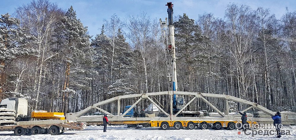 Перевозка длинномерного груза на трале «Meusburger Новтрак» ТР-7116