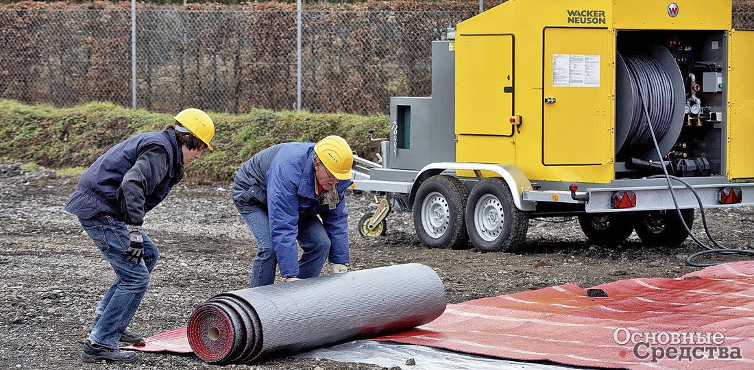 Термоматы для прогрева грунта Wasker Neuson