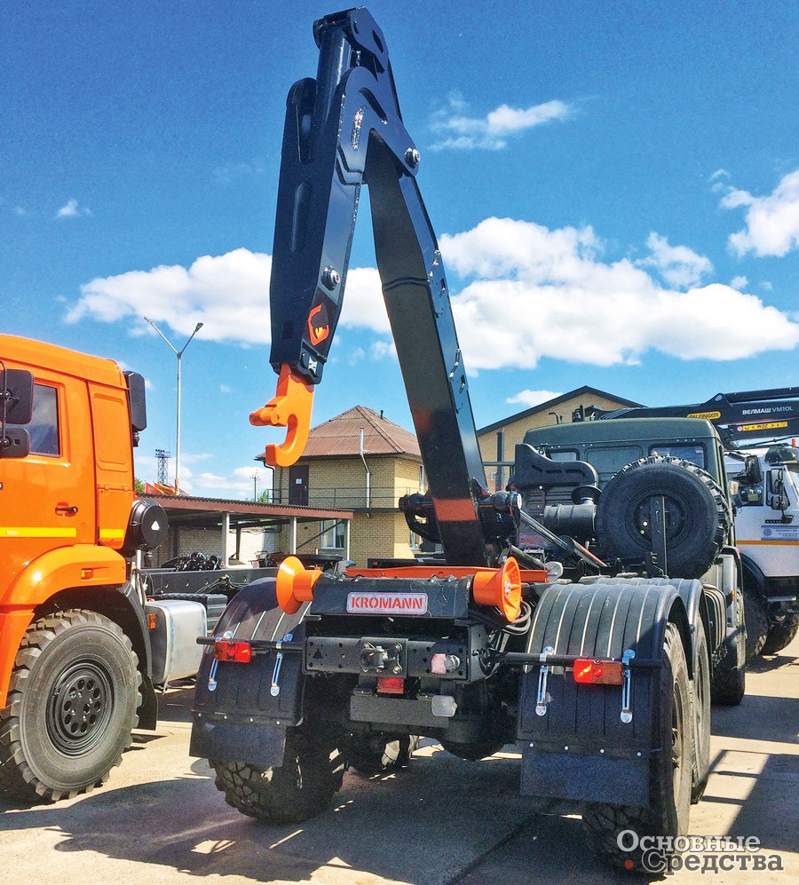 Мультилифт для полигона КАМАЗ-43118 6х6 с крюком KROMANN ML16A.50.6