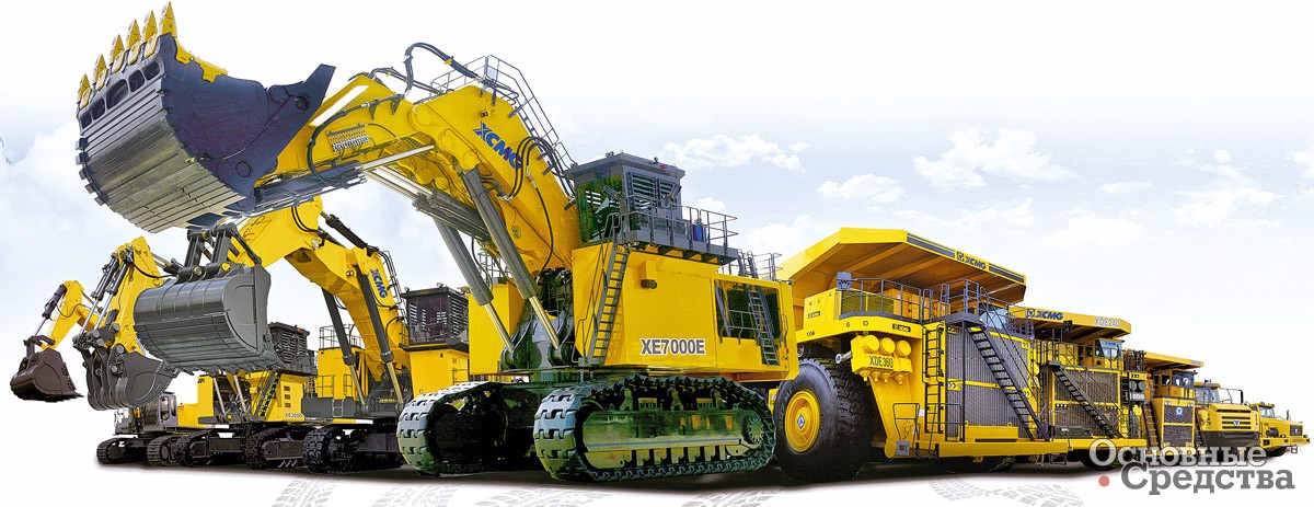 Карьерная техника XCMG с 700-тонным экскаватором