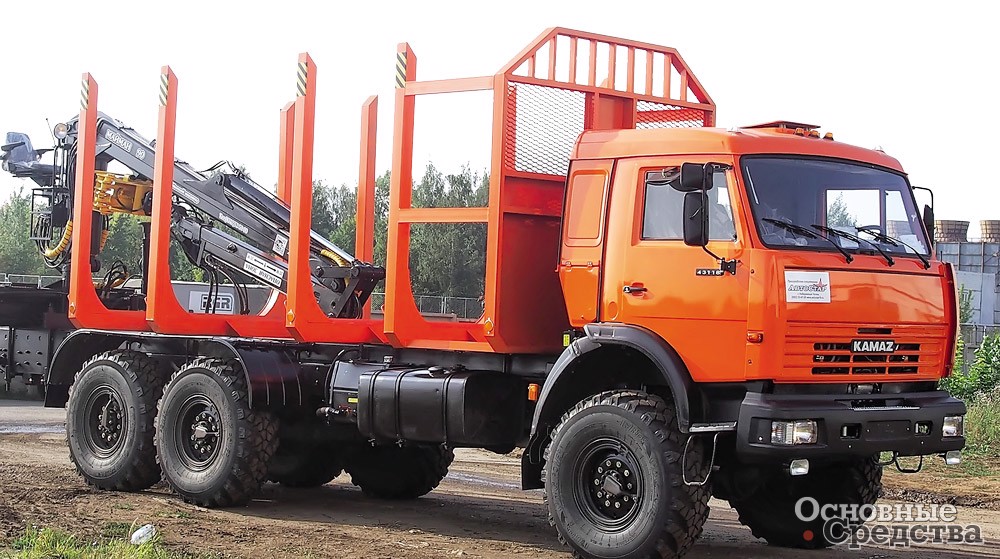 Сортиментовоз на вездеходном шасси КамАЗ-43118