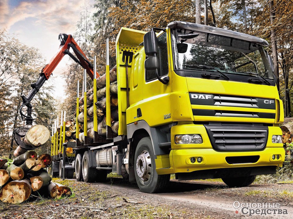 Автопоезд-сортиментовоз на шасси DAF CF