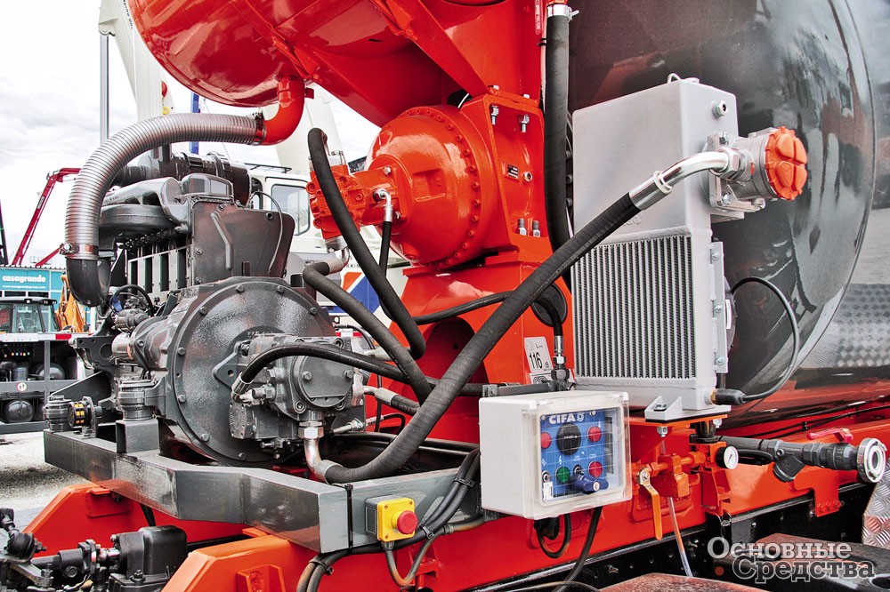 Автономный двигатель Deutz D914 L04 мощностью 58 кВт на АБС Cifa HDA7