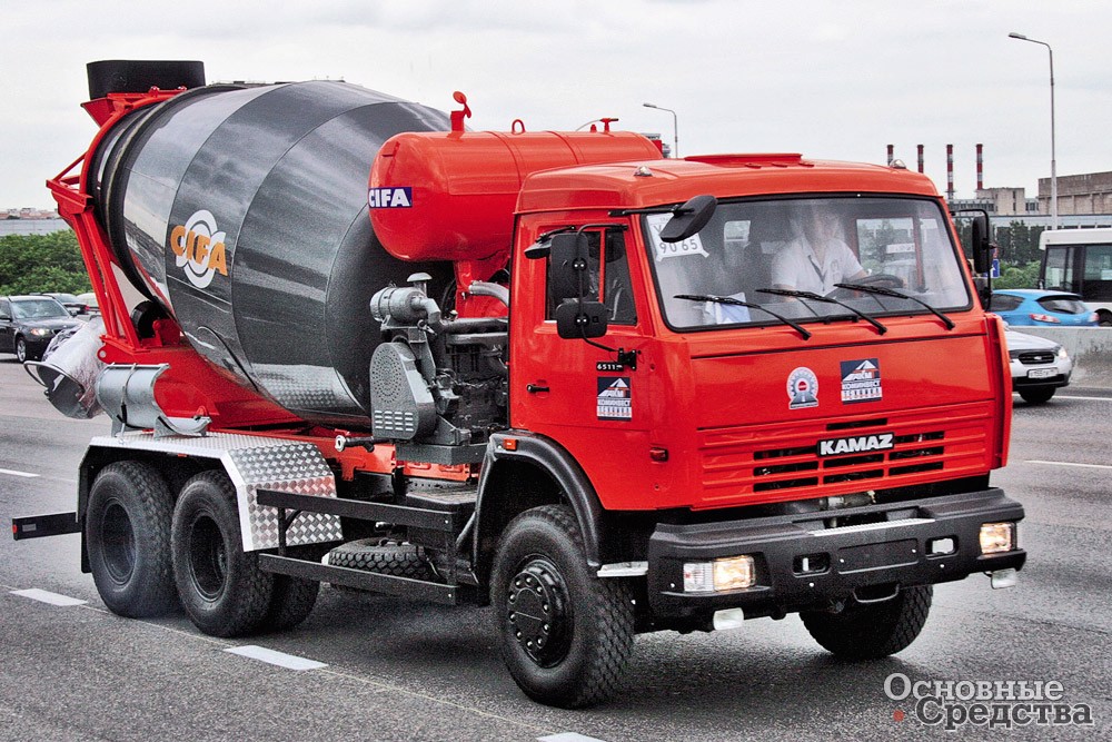 АБС Cifa HDA7 вместимостью 7 м<sup>3</sup> с автономным двигателем на шасси КамАЗ-65115