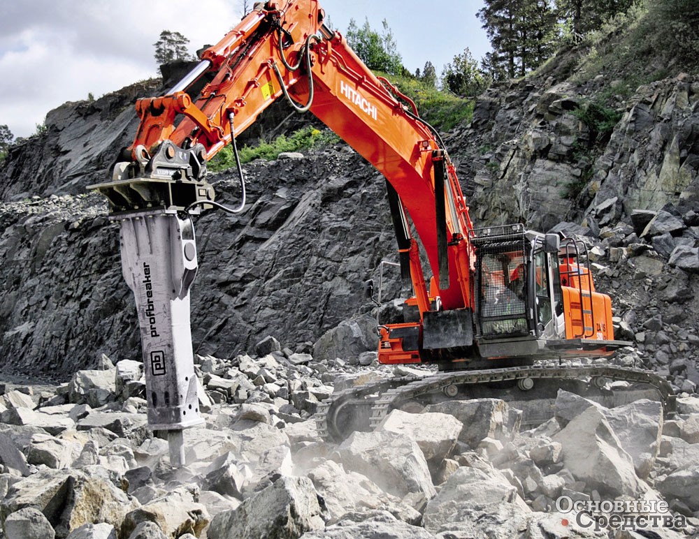 Гидромолот карьерного типа ProfBreaker PB3500S массой 2950 кг
