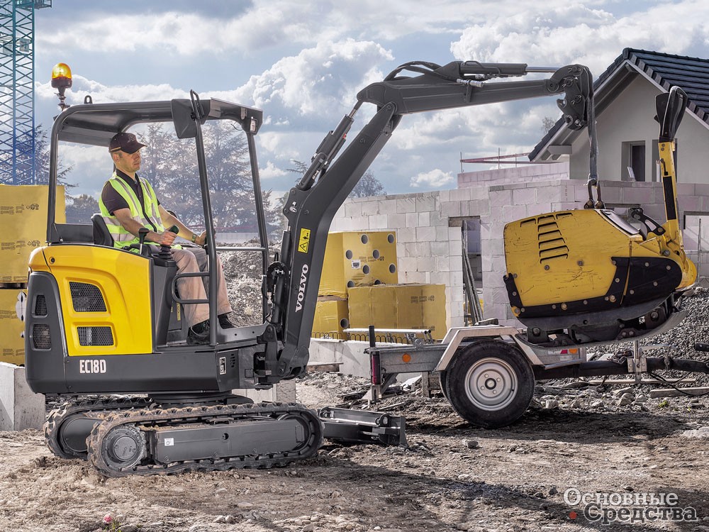 Мини-экскаватор Volvo EC18D