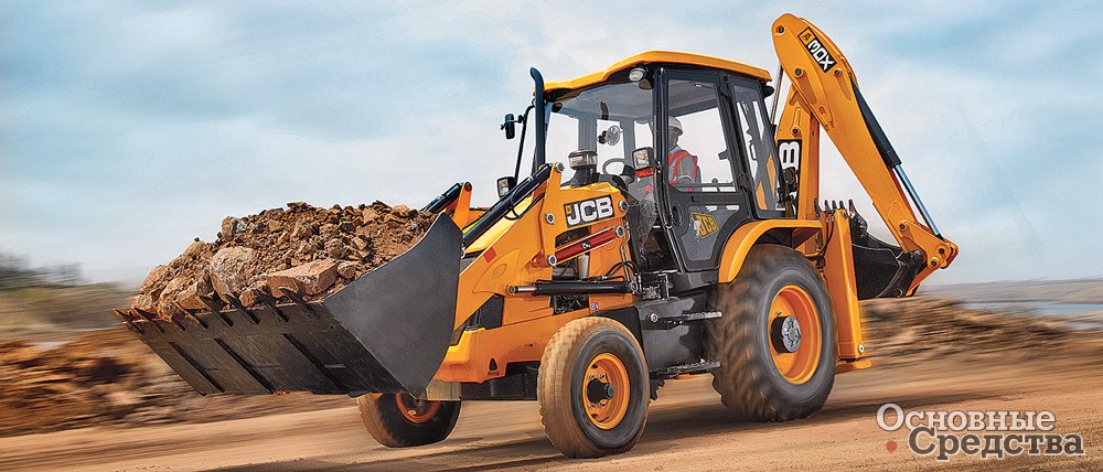 JCB 3DX с системой демпфирования