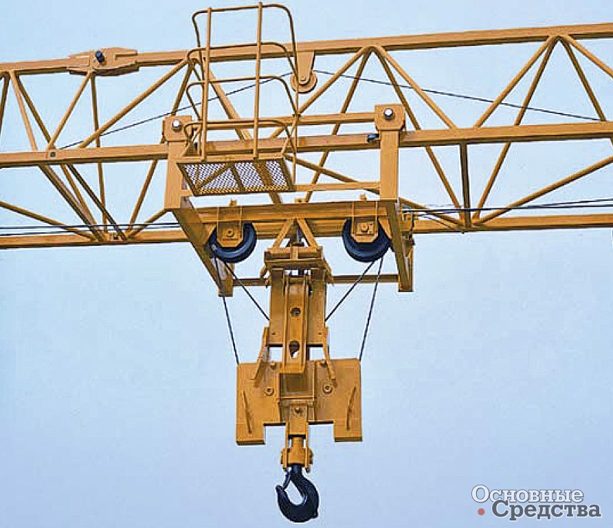 Zoomlion T3000-160V. Стрела с крановой тележкой