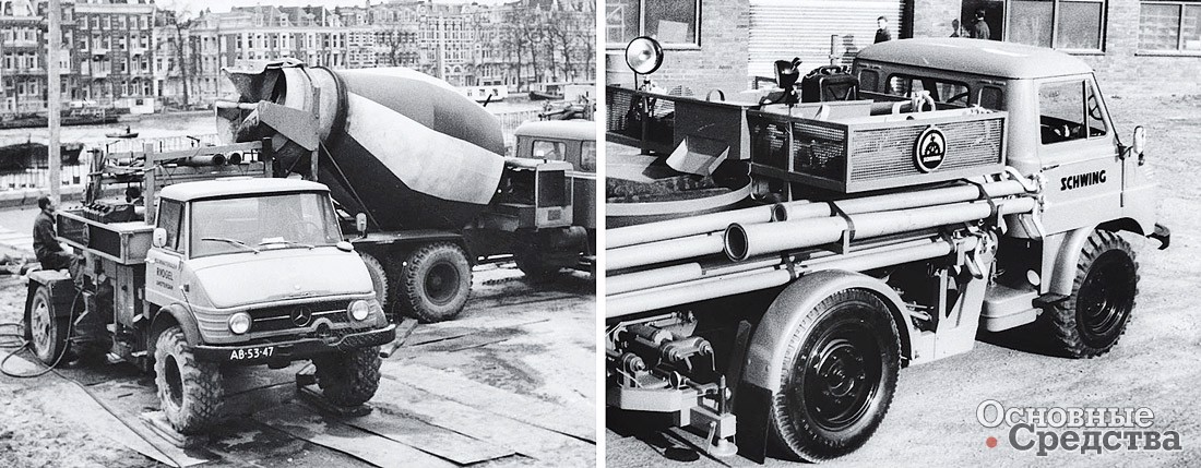 Автобетононасос Schwing. 1966 г.