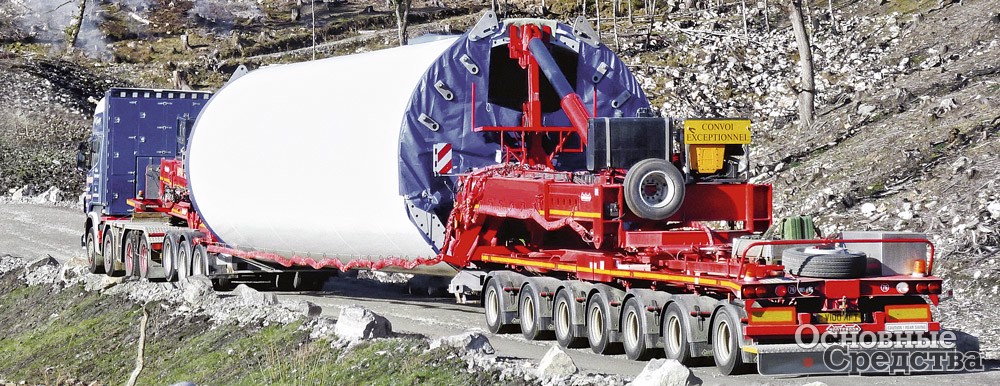 Nooteboom Mega Windmill Transporter