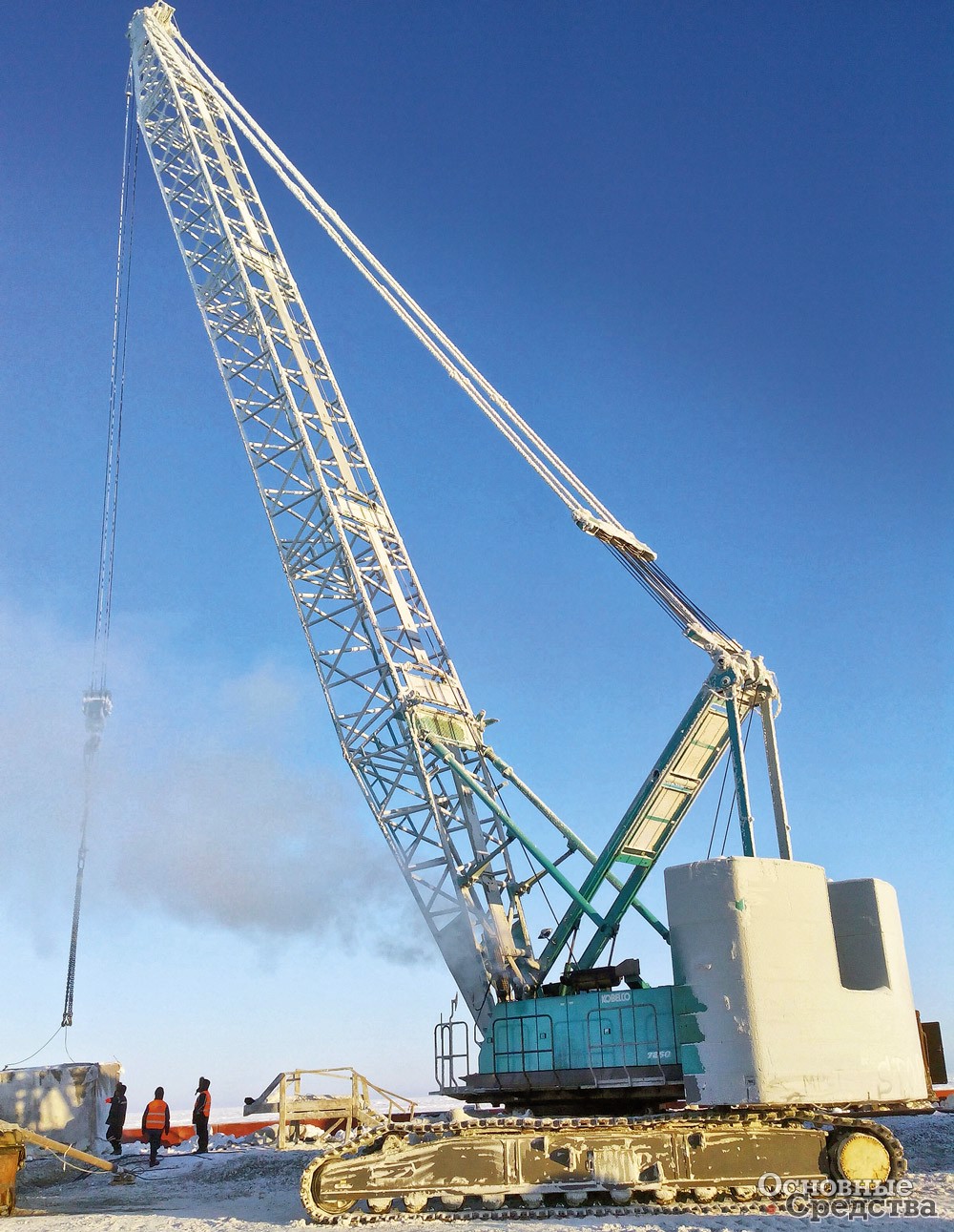 Кран Kobelco CKS2500 на Крайнем Севере