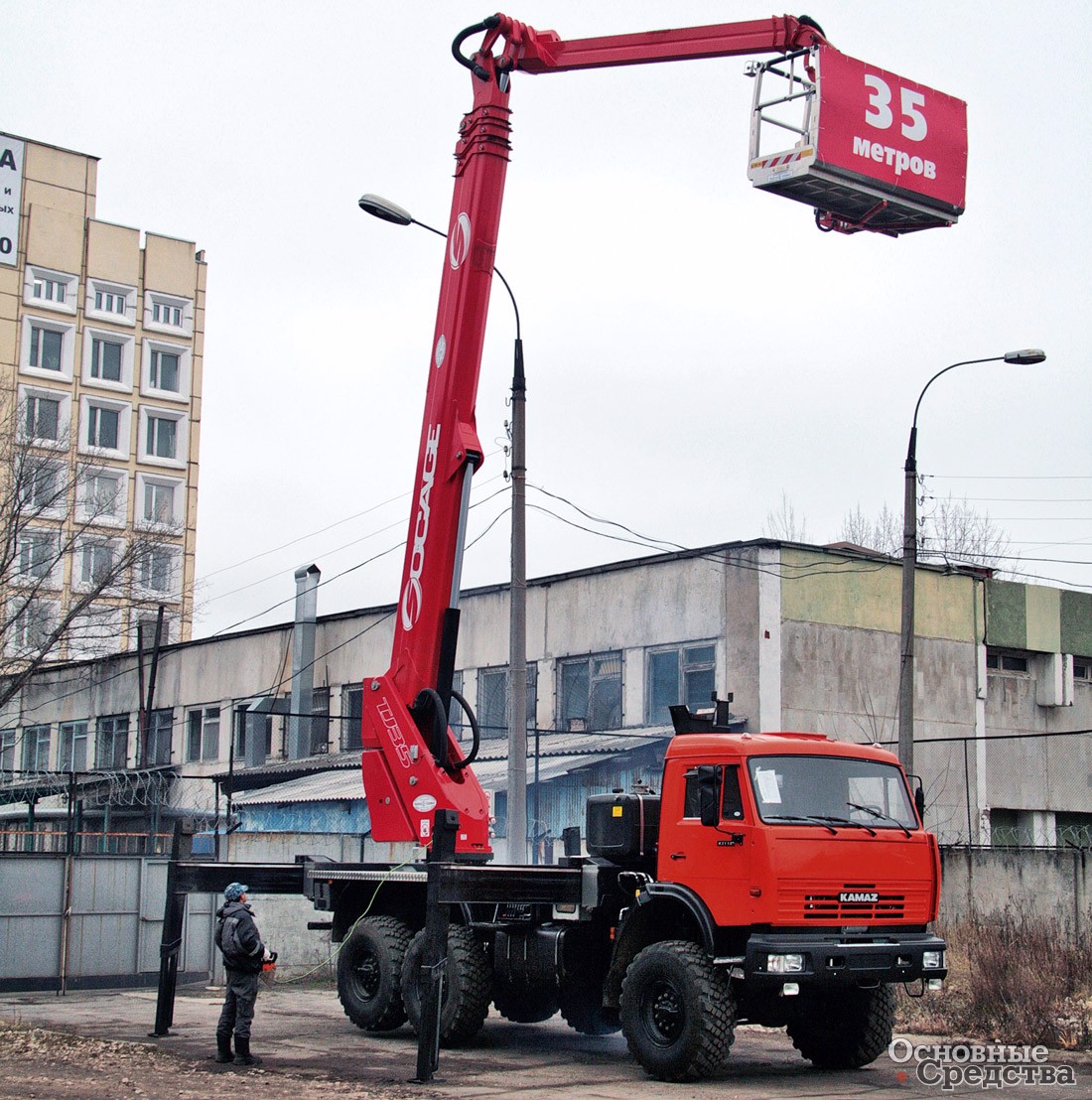 АГП «Чайка-Socage» TJ-35 на шасси КАМАЗ-43118