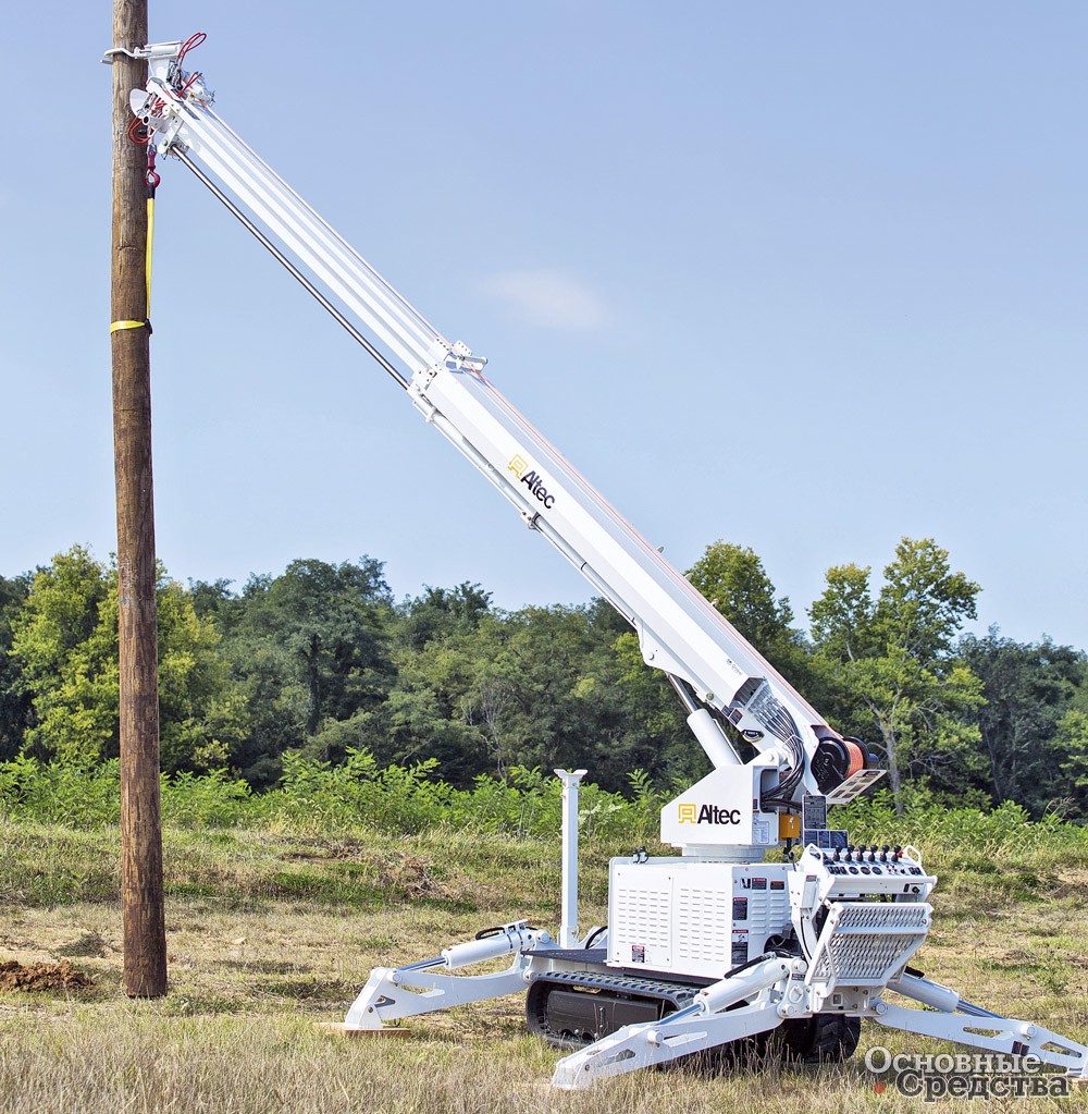Установка опоры БКУ Altec DB37