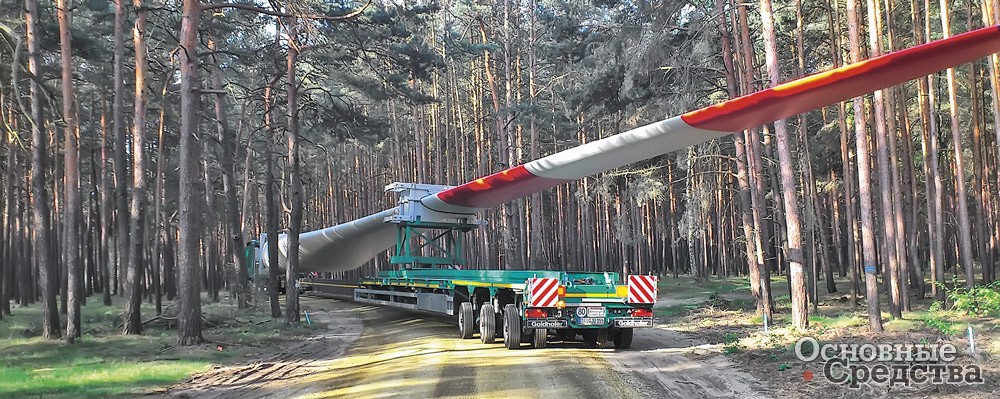 Полуприцеп Goldhofer SPZ-GP 3AAA с маятниковыми осями и трехкратным раздвижением рабочей площадки