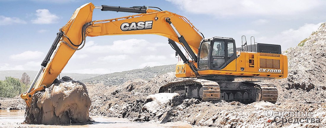 Экскаватор Case CX700B массой 70 т