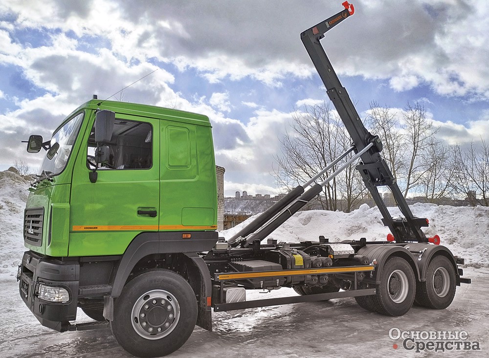Бюджетный мультилифт МАЗ-6312С5 с крюком L22S.55.6-HC
