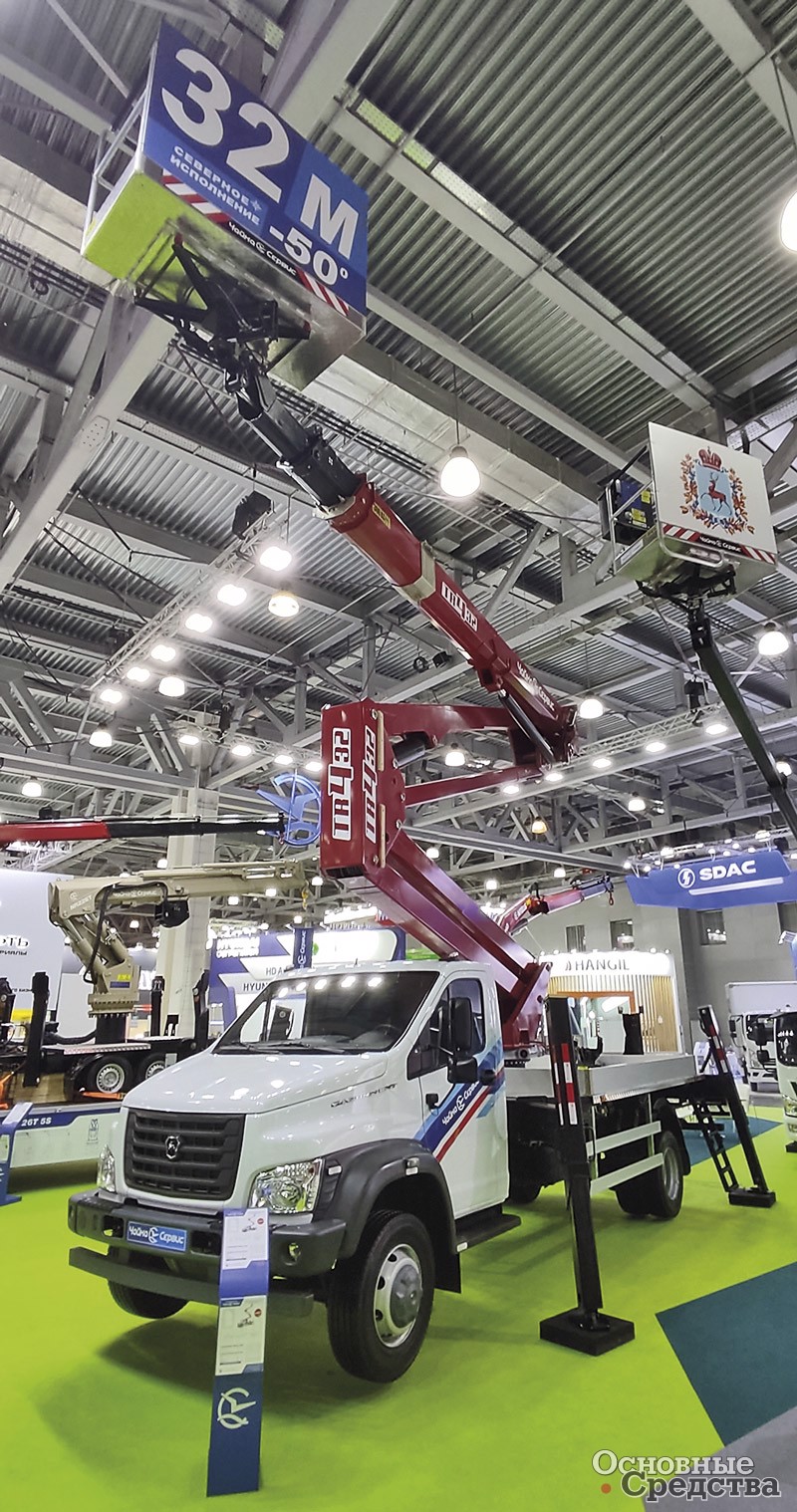 АГП «Чайка TR432» с высотой подъема 32 м на шасси «ГАЗон NEXT»