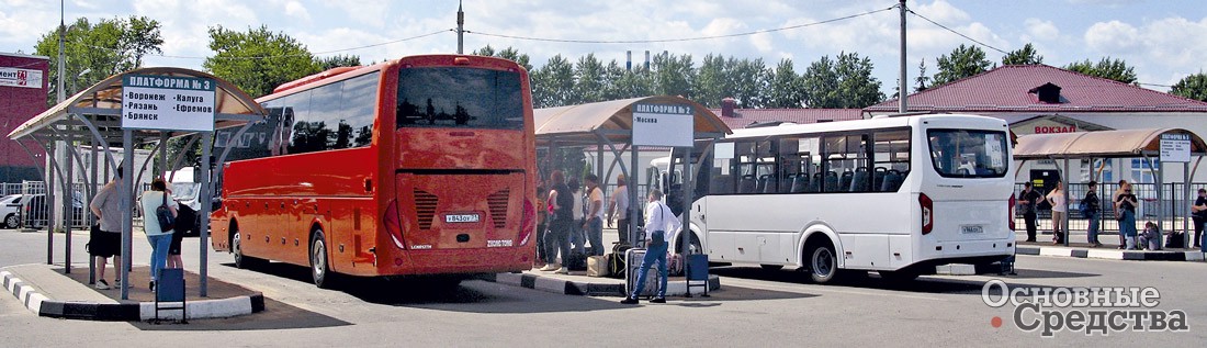 На автостанции г.  Новомосковска