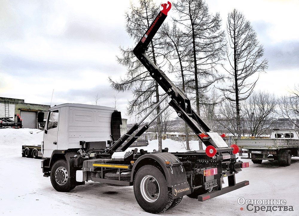 Мультилифт МАЗ 5340С2 4х2 с крюком KROMANN M14S.42.6-HC