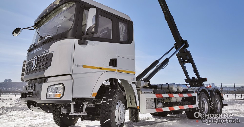 Мультилифт на шасси Shacman SX3258 с крюком KROMANN L22S.60.6-HC