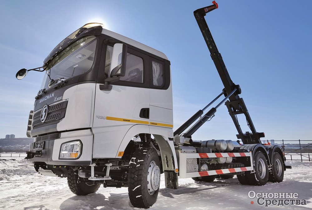 Мультилифт на шасси Shacman SX3258 с крюком KROMANN L22S.60.6-HC