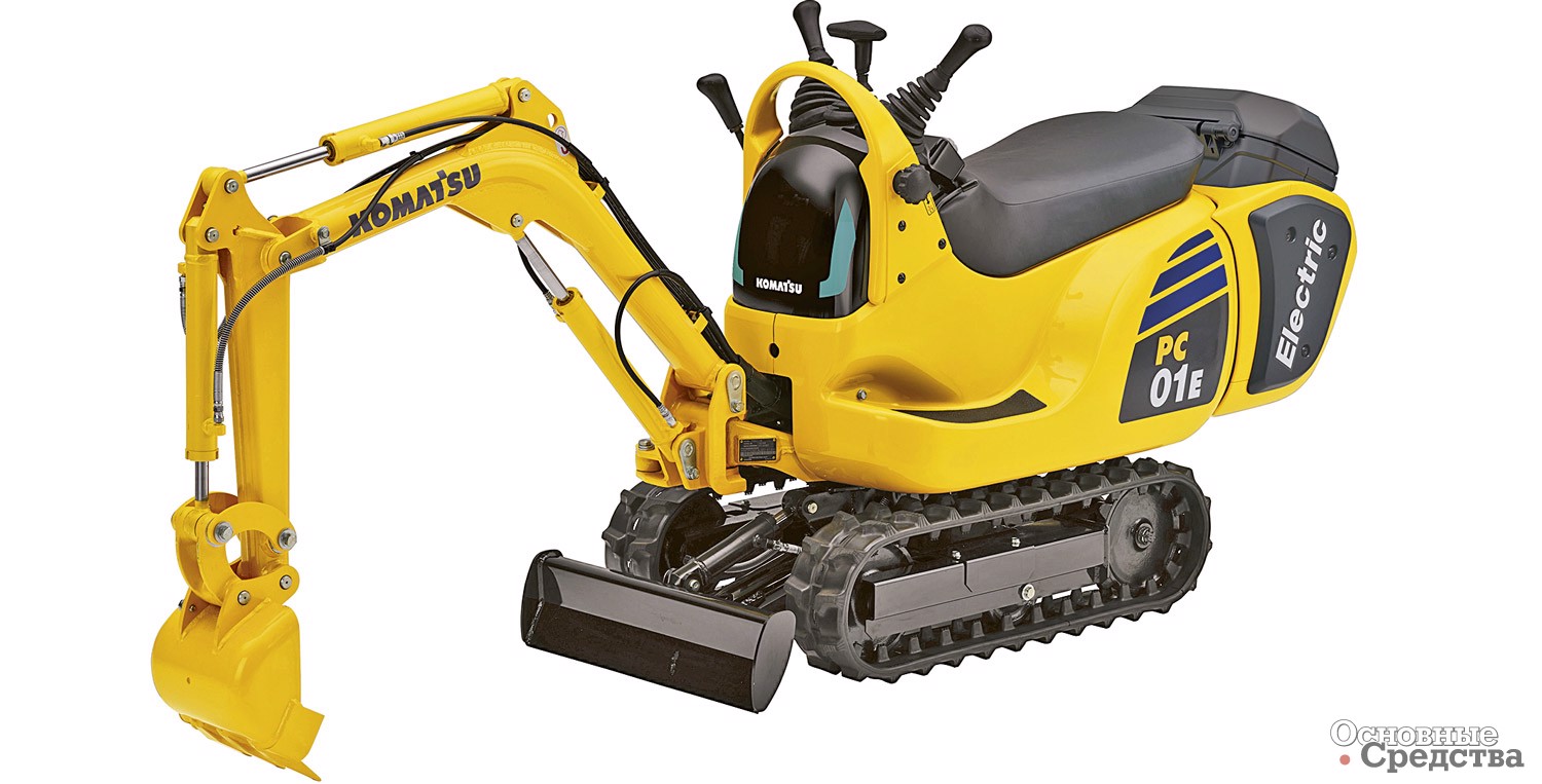 Электрический мини-экскаватор Komatsu PS01e