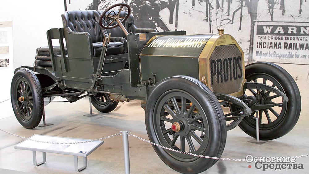 Автомобиль Protos, участвующий в гонке от Нью-Йорка до Парижа. 1908 г.