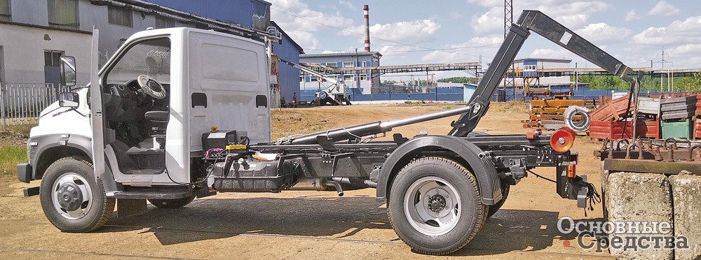 Испытания на грузоподъемность мультилифта ГАЗон Next с крюком KROMANN S6S.36.1-HC. Изготовлен Саранским заводом автосамосвалов