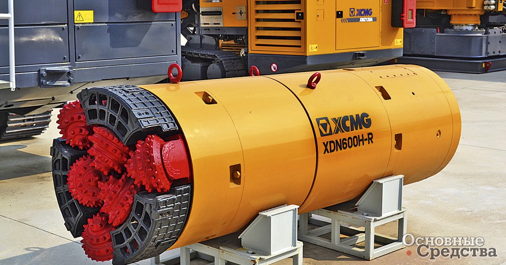Микротоннелепроходческий щитовой комплекс XDN600H-R с коническими буровыми головками для прохождения осадочных пород с каменистыми включениями