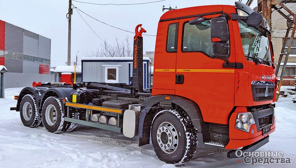 Комфортный городской мультилифт HOWO T5G с крюком KROMANN ML 18S.52.6