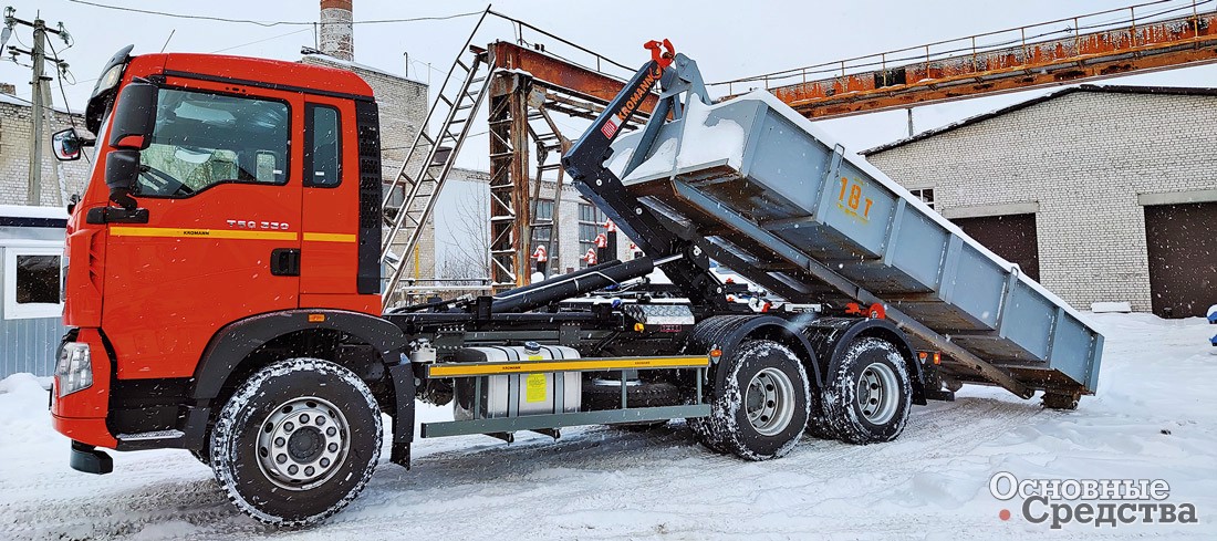 Испытания мультилифта HOWO ZZ1257 с крюком KROMANN ML 18S.52.6 прошли  успешно