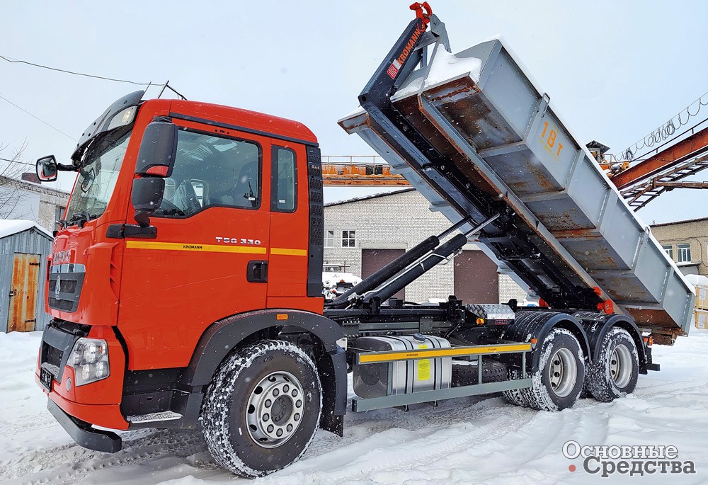 Испытания мультилифта HOWO ZZ1257 с крюком KROMANN ML 18S.52.6 прошли  успешно
