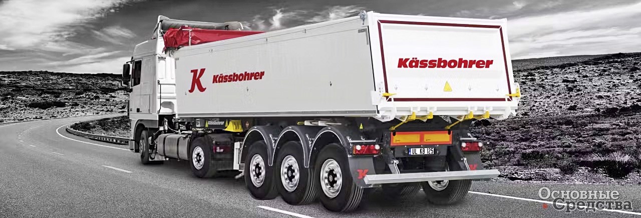 Трехосный самосвальный полуприцеп Kässbohrer K.SKA