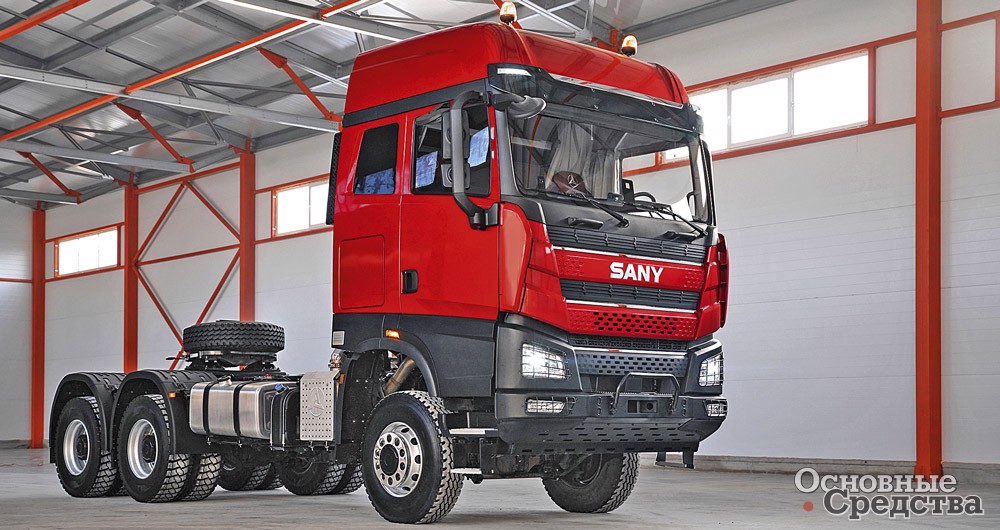 Тягач SANY S565 6х6 для тяжелых условий и нагрузок