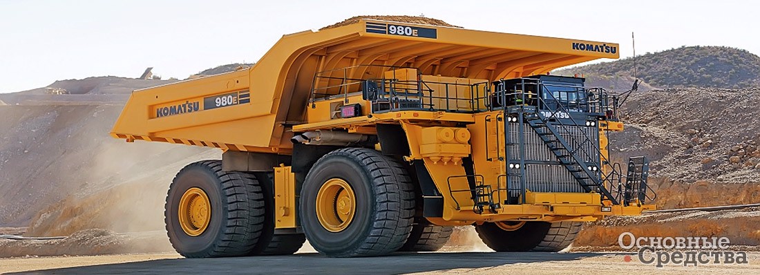 Большегрузный карьерный самосвал Komatsu 980E с двигателем QSK95