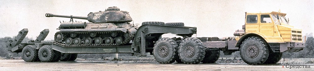 МоАЗ-7411 с одинарными колесами