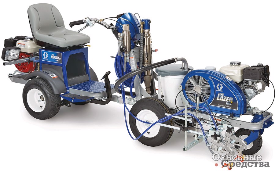 Установка Graco Linelazer IV 200HS с тягачом LineDriver HD