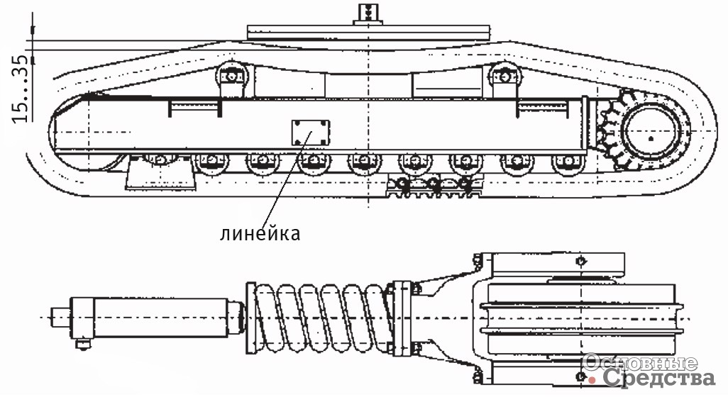 Провисание гусеничной цепи