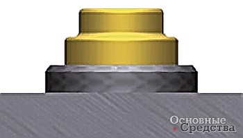 Возникает прочное соединение TungStuds со всей поверхностью