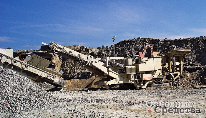 Мобильная дробильная установка (щековая) Metso в забое