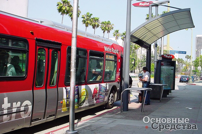 На линии BRT Metro Rapid в Детройте (США)