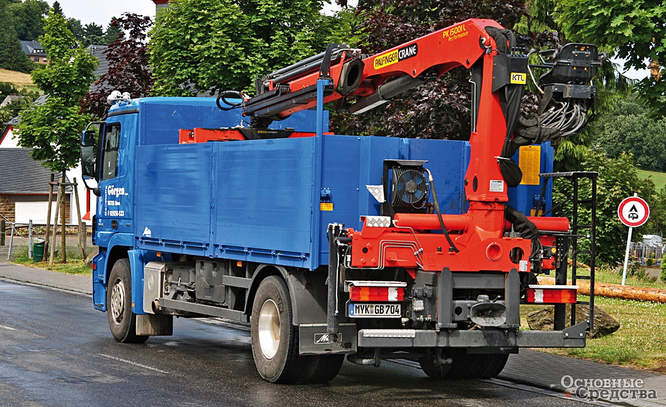 Palfinger PK 15001L с задним расположением и продольной схемой складывания стрелы