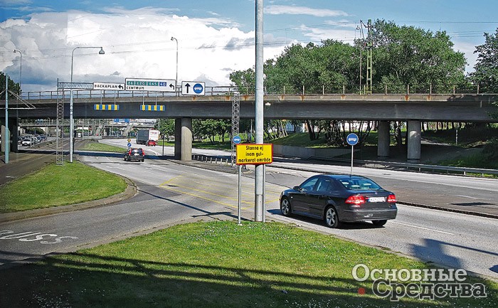 Иногда для обеспечения приоритетного права проезда автобусов BRT бывает достаточно указателя и разметки на полосе