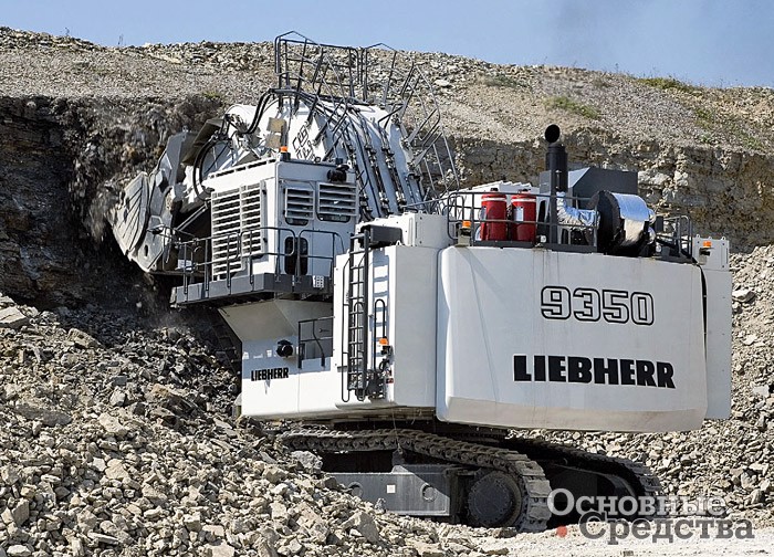 Новый карьерный гидравлический экскаватор Liebherr R 9350