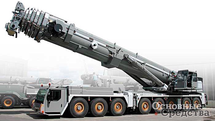 Кран Liebherr г/п 500 т на восьмиосном шасси