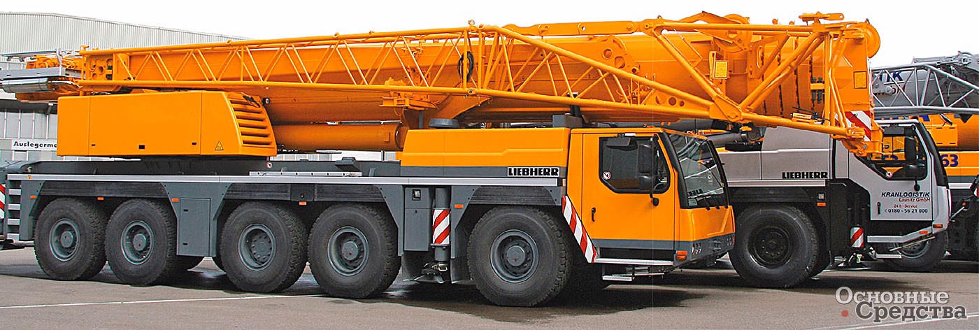 Кран Liebherr г/п 95 т на пятиосном шасси