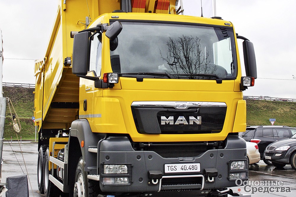 MAN TGS 40.480 6x6 BB-WW в комплектации для карьера с 16-кубовой самосвальной платформой KH-Kipper